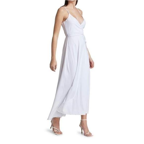 Susana Monaco V-neck Wrap Midi Dress - Picture 10 of 14